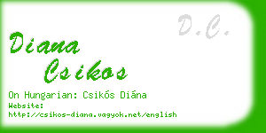 diana csikos business card